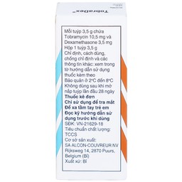 Thuốc mỡ tra mắt TobraDex Alcon điều trị viêm và nhiễm khuẩn (3,5g)
