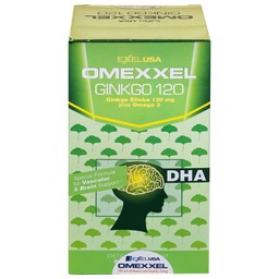 Viên uống hỗ trợ tăng tuần hoàn não, tốt cho tim mạch Omexxel Ginkgo 120 (60 viên)