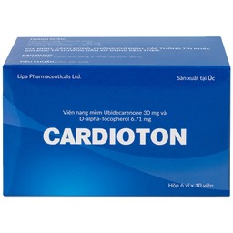 Thuốc Cardioton Lipa Pharma điều trị suy tim, tăng huyết áp, bổ sung năng lượng (6 vỉ x 10 viên) 