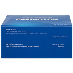 Thuốc Cardioton Lipa Pharma điều trị suy tim, tăng huyết áp, bổ sung năng lượng (6 vỉ x 10 viên) 