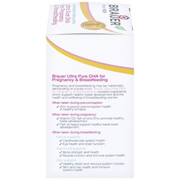 Viên uống hỗ trợ tăng cường sức khoẻ phụ nữ mang thai và cho con bú Brauer Ultra Pure DHA For Pregnancy & Breastfeeding (60 viên)