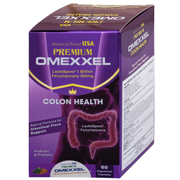 Viên uống Premium Omexxel Colon Health bổ sung lợi khuẩn, hỗ trợ giảm rối loạn tiêu hóa (60 viên)