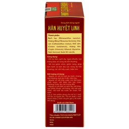 Dung dịch dùng ngoài ngừa khuẩn Hãn Huyết Linh 15ml giảm sưng viêm, làm dịu vết trầy xước, bầm tím
