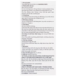 Siro Gadopax Forte hỗ trợ tăng sức đề kháng của cơ thể (100ml)