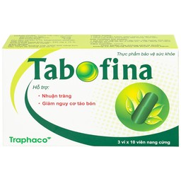 Viên hỗ trợ giảm nguy cơ táo bón Tabofina Traphaco (3 vỉ x 10 viên)