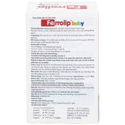  Dung dịch Ferrolip Baby InPharma SpA bổ sung sắt, giảm nguy cơ thiếu máu (30ml)