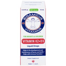 Dung dịch Biomicus For Infants And Children Vitamin K2 And D3 hỗ trợ tốt cho xương, răng của bé (10ml)