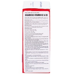 Dung dịch Biomicus For Infants And Children Vitamin K2 And D3 hỗ trợ tốt cho xương, răng của bé (10ml)