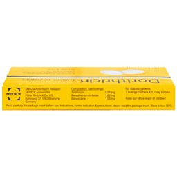 Viên ngậm Dorithricin Hyphens (20 viên) hỗ trợ điều trị các triệu chứng nhiễm khuẩn miệng, họng 