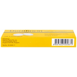 Viên ngậm Dorithricin Hyphens (20 viên) hỗ trợ điều trị các triệu chứng nhiễm khuẩn miệng, họng 