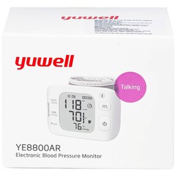 Máy đo huyết áp cổ tay Yuwell YE8800AR hỗ trợ đo huyết áp, cảnh báo đột quỵ