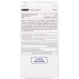 Bao cao su Okamoto Skinless Skin Purity không mùi, tinh khiết, dùng để phòng tránh thai và ngăn ngừa HIV (10 cái)