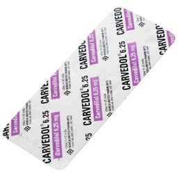 Thuốc Carvedol 6.25 United điều trị tăng huyết áp, bệnh mạch vành (10 vỉ x 10 viên)