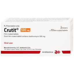 Thuốc Crutit 500mg S.C Antibiotice điều trị các bệnh nhiễm khuẩn do các vi khuẩn nhạy cảm (2 vỉ x 10 viên)