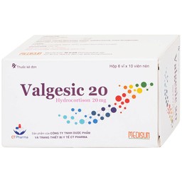 Valgesic 20mg Medisun liệu pháp thay thế tăng sản lượng thận ở trẻ (6 vỉ x 10 viên)