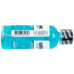 Nước súc miệng Listerine Cool Mint bảo vệ khoang miệng suốt 24h khỏi vi khuẩn hôi miệng, mảng bám, viêm mướu (100ml)