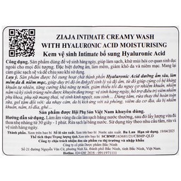 Kem bôi vệ sinh phụ nữ Intimate Ziaja bổ sung Hyaluronic Acid làm sạch, khử mùi (200ml)