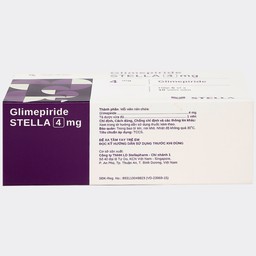 Thuốc Glimepiride 4mg Stella Pharm giảm đường huyết cho bệnh đái tháo đường típ 2 (6 vỉ x 10 viên)
