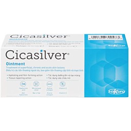 Kem bôi vết thương Cicasilver Ointment 50ml hỗ trợ điều trị các vết thương hở cấp và mãn tính