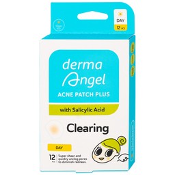 Miếng dán mụn ban ngày Derma Angel Plus (12 miếng) hút dịch mủ, làm lành vết thương nhanh chóng