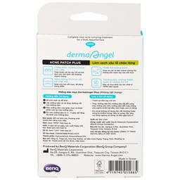 Miếng dán mụn ban ngày Derma Angel Plus (12 miếng) hút dịch mủ, làm lành vết thương nhanh chóng
