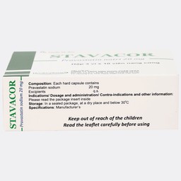 Thuốc Stavacor 20mg Herabiopharm điều trị tăng cholesterol máu (3 vỉ x 10 viên)