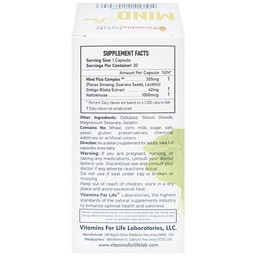 Viên uống hỗ trợ tăng tuần hoàn não, cải thiện trí nhớ Mind Plus Vitamins For Life (30 viên)