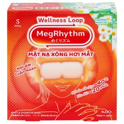 Mặt nạ xông hơi mắt MegRhythm KAO hương hoa cúc dễ chịu, thư giãn đôi mắt (5 miếng)