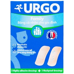 Băng cá nhân Urgo Family 2x6cm (10 miếng)