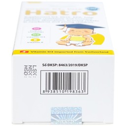 Dung dịch Vitamin D3+ DHA Hatro Pharvina tăng sức đề kháng, giảm nguy cơ còi xương (20ml)