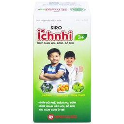 Siro Ích nhi 3+ Nam Dược giúp giảm ho, đờm, sổ mũi (90ml)