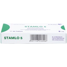 Thuốc Stamlo 5 Dr. Reddy's điều trị tăng huyết áp, đau thắt ngực ổn định mạn tính (2 vỉ x 10 viên)