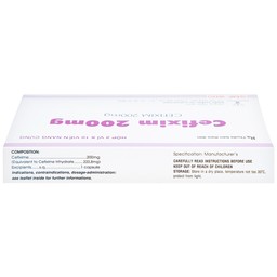 Thuốc Cefixim 200mg Cophavina điều trị nhiễm khuẩn (2 vỉ x 10 viên)