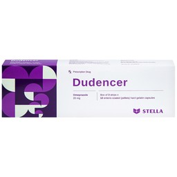 Thuốc Dudencer Stella giảm triệu chứng khó tiêu do acid (3 vỉ x 10 viên)
