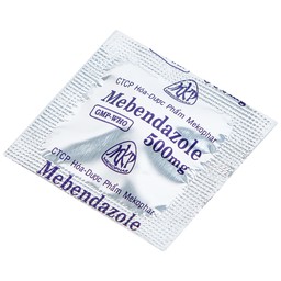 Viên nén Mebendazole 500mg Mekophar điều trị nhiễm một hay nhiều loại giun (1 viên)