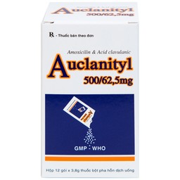 Bột Auclanityl 500/62.5mg Tipharco điều trị nhiễm khuẩn (12 gói x 3,8g)