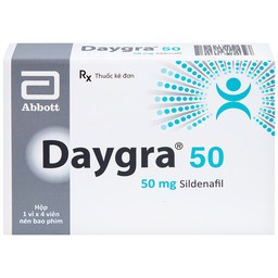 Thuốc Daygra 50 Abbott điều trị rối loạn cương dương (4 viên)