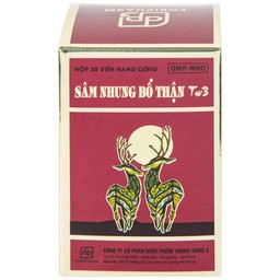 Thuốc Sâm Nhung Bổ Thận TW3 dưỡng huyết tư âm, bổ thận, cố tinh (30 viên)