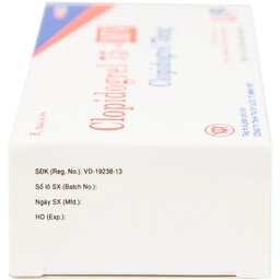 Thuốc Clopidogrel 75 - MV USP làm giảm hay dự phòng các biến cố huyết khối (3 vỉ x 10 viên)
