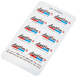 Thuốc Apitim 5 DHG điều trị tăng huyết áp (3 vỉ x 10 viên)