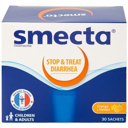 Thuốc bột pha hỗn dịch uống Smecta Ipsen hương cam & vani điều trị tiêu chảy, bảo vệ niêm mạc tiêu hoá (30 gói)