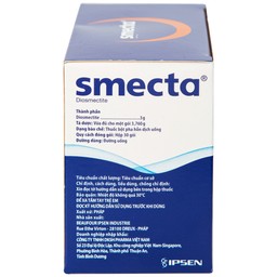 Thuốc bột pha hỗn dịch uống Smecta Ipsen hương cam & vani điều trị tiêu chảy, bảo vệ niêm mạc tiêu hoá (30 gói)