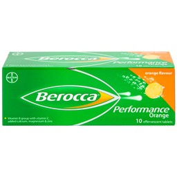 Viên sủi Berocca Bayer bổ sung vitamin và khoáng chất (10 viên)