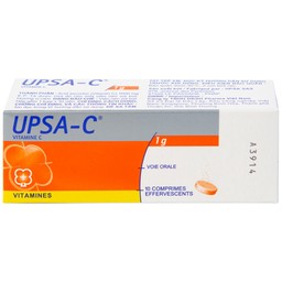 Viên sủi UPSA-C UPSA SAS hỗ trợ điều trị tình trạng thiếu hụt vitamin C (10 viên)