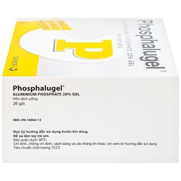 Hỗn dịch uống Phosphalugel Sanofi giảm độ axit của dạ dày (26 gói x 20g)