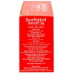 Thuốc bột Sorbitol Sanofi 5g điều trị triệu chứng táo bón, khó tiêu (20 gói x 5g)