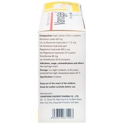Hỗn dịch uống Varogel Shinpoong Deawoo điều trị viêm loét dạ dày, tá tràng (20 gói x 10ml)