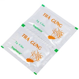 Trà Gừng Traphaco điều trị đau bụng do lạnh, đầy trướng, không tiêu (10 gói x 3g)