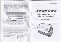 Máy đo huyết áp bắp tay không dây Omron HEM 7600T hỗ trợ đo huyết áp, nhịp tim