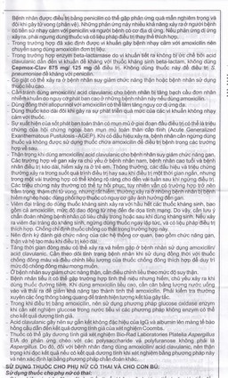 Thuốc Cepmox-Clav 875mg/125mg Imexpharm điều trị viêm xoang cấp tính do vi khuẩn, viêm tai giữa cấp tính (2 vỉ x 7 viên)